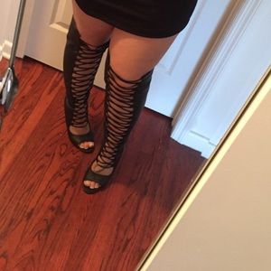 Tall tie up heels
